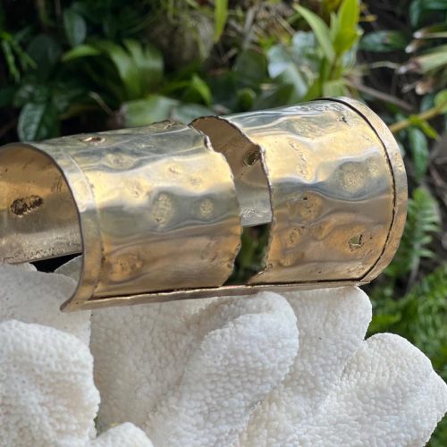 Wide Golden Cuff Bracelet