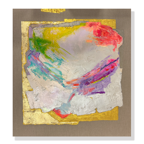 A6 – Color with Gold Abstract Painting