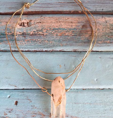 Chocker Necklace with natural stone 2