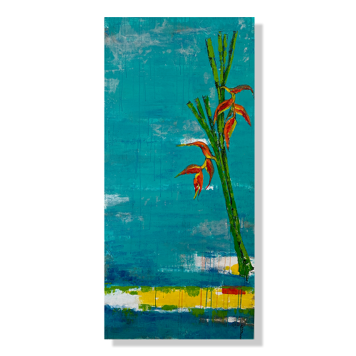 Fower on Aruba Flag Colors