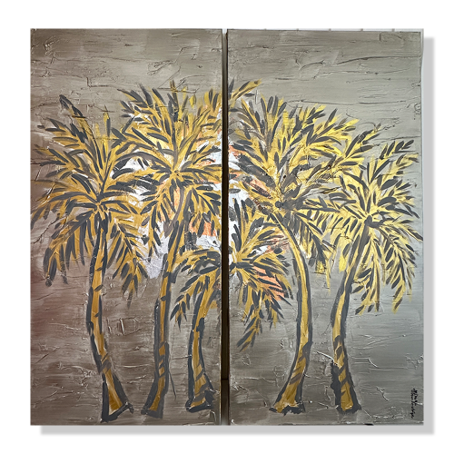 A2 – 2 part Golden Palm Trees